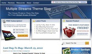 Jimmy D Brown Multiple Streams Blog Theme