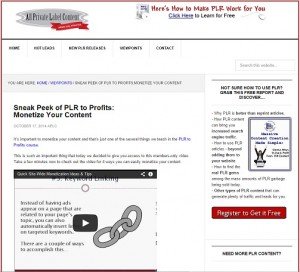 PLR to Profits - Monetize Your Content