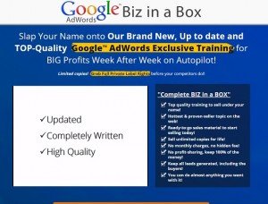 Google Adwords Biz in a Box