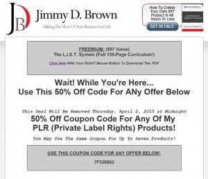 Jimmy D Brown - Free LIST Course