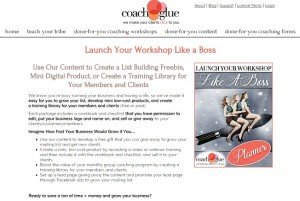 CoachGlue - Launch Your Workshop