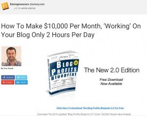 Yaro Starak Blog Profits Blueprint